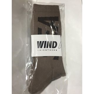 シー(SEA)のWIND AND SEA ソックス　ベージュ　新品未開封(ソックス)