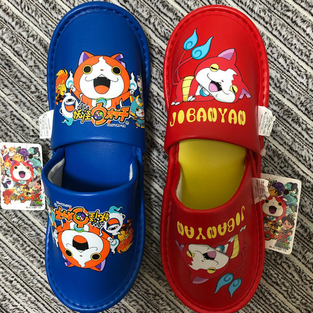 BANDAI - 妖怪ウォッチ ビニールスリッパ セット 子供スリッパ ペア