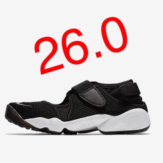 ナイキ(NIKE)のNIKE ナイキ AIR RIFT エアリフトブリーズ サンダル 26 黒 新品(スニーカー)