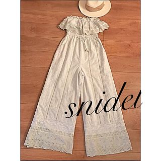 スナイデル(SNIDEL)の☆snidel☆スナイデル  レースベアオールインワン(オールインワン)