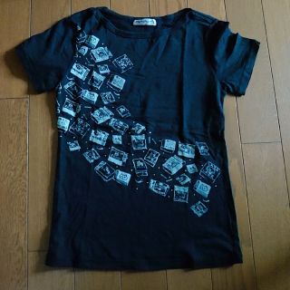 エーエスマンハッタナーズ(A.S.Manhattaner's)のマンハッタナーズ 猫 Tシャツ キラキラ ブラック(Tシャツ(半袖/袖なし))