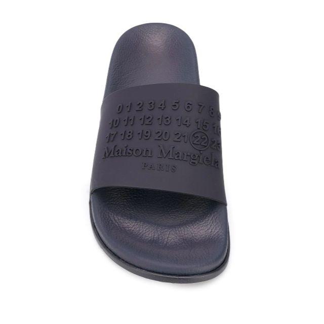 Maison Martin Margiela(マルタンマルジェラ)のmaison margiela マルジェラ navy ロゴ サンダル  43 メンズの靴/シューズ(サンダル)の商品写真