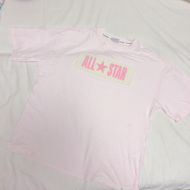 CONVERSE(コンバース)のALL STAR converse Tシャツ　半袖　男女兼用ユニセックス　ピンク レディースのトップス(Tシャツ(半袖/袖なし))の商品写真