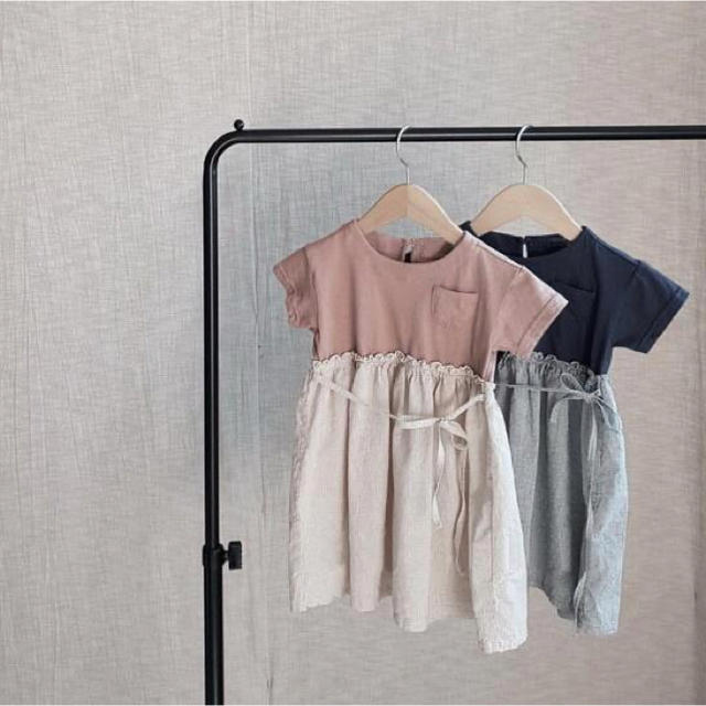 PETIT BATEAU(プチバトー)の最終値下げ【新品】ウエスト切り替えシフォンワンピース キッズ/ベビー/マタニティのキッズ服女の子用(90cm~)(ワンピース)の商品写真