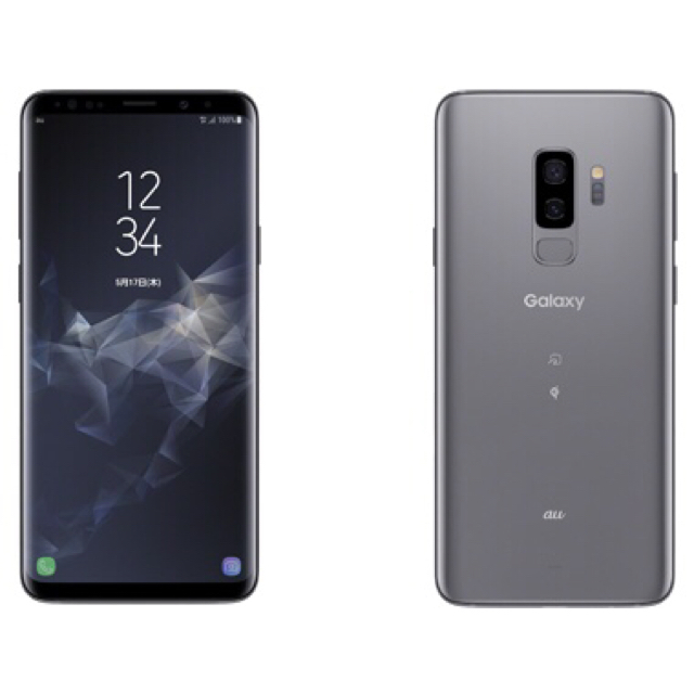 Galaxy(ギャラクシー)のgalaxy s9+未使用au simロック解除済 スマホ/家電/カメラのスマートフォン/携帯電話(スマートフォン本体)の商品写真