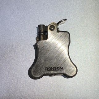 ジッポー(ZIPPO)のRONSON ロンソン　バンジョー　banjo オイルライター　シルバーカラー(タバコグッズ)