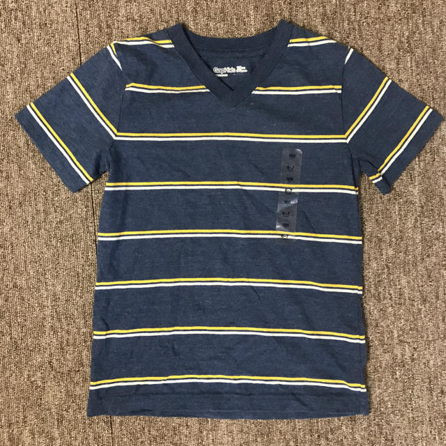 GAP Kids(ギャップキッズ)のタグ付き【GAP Kids ギャップキッズ】ボーダー半袖Tシャツ〈120〉 キッズ/ベビー/マタニティのキッズ服男の子用(90cm~)(Tシャツ/カットソー)の商品写真