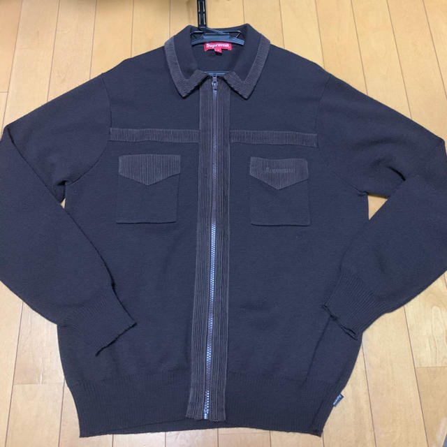 Supreme(シュプリーム)のsupreme corduroy detailed zip sweater  メンズのトップス(スウェット)の商品写真