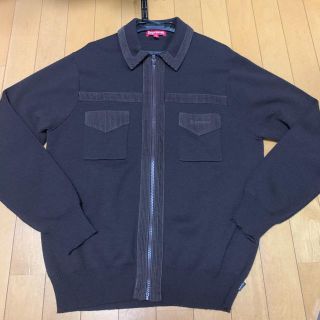 シュプリーム(Supreme)のsupreme corduroy detailed zip sweater (スウェット)