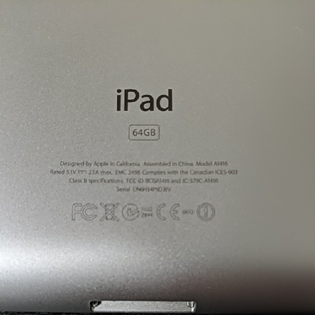 ipad 第3世代 wifi 64Gモデル