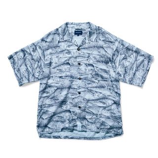 descendant flock textile ss shirt blue(シャツ)