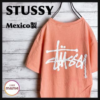 ステューシー(STUSSY)の【激レア‼︎】STUSSY◎ビッグロゴ バックロゴ ピンク Tシャツ(Tシャツ/カットソー(半袖/袖なし))