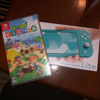 ニンテンドースイッチ(Nintendo Switch)のswitch lite どうぶつの森　セット(家庭用ゲーム機本体)