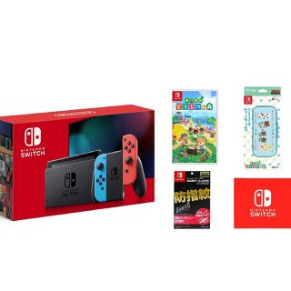 ニンテンドースイッチ(Nintendo Switch)のswitch セット　Nintendo switch neon あつもり(家庭用ゲーム機本体)