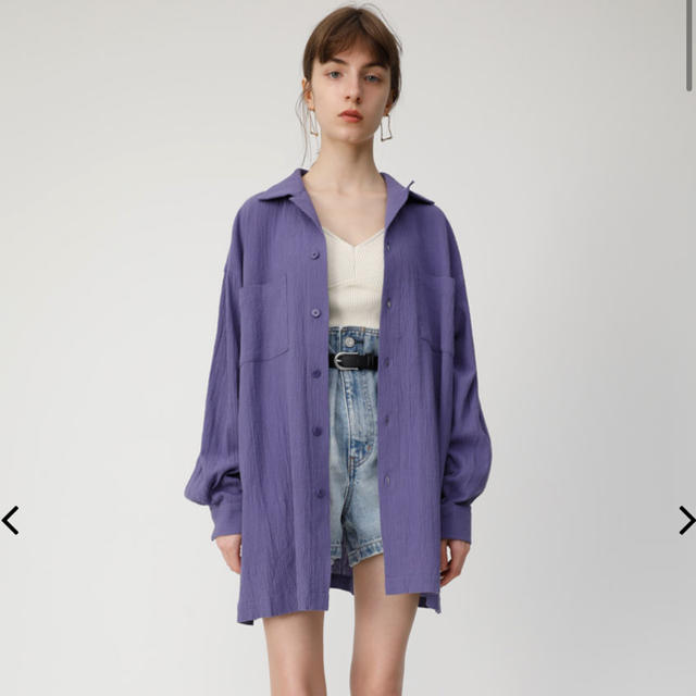 moussy(マウジー)のmoussy  CRAPE LOOSE シャツ レディースのトップス(シャツ/ブラウス(長袖/七分))の商品写真