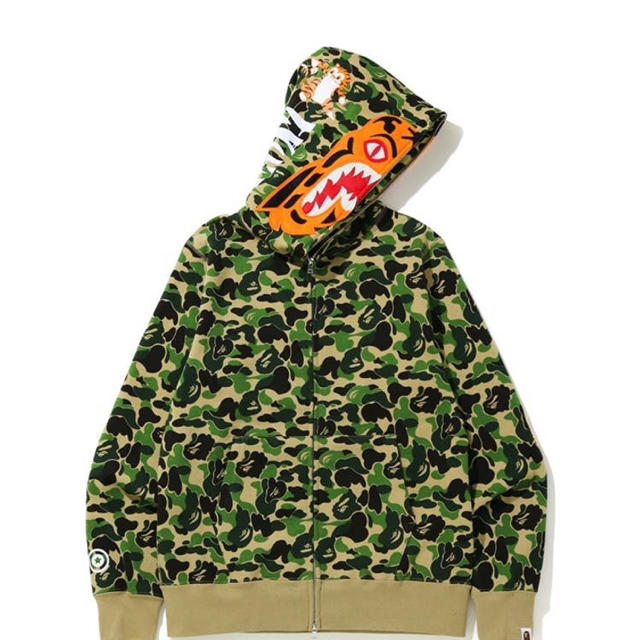 A BATHING APE(アベイシングエイプ)のABC CAMO TIGER FULL ZIP HOODIE メンズのトップス(パーカー)の商品写真