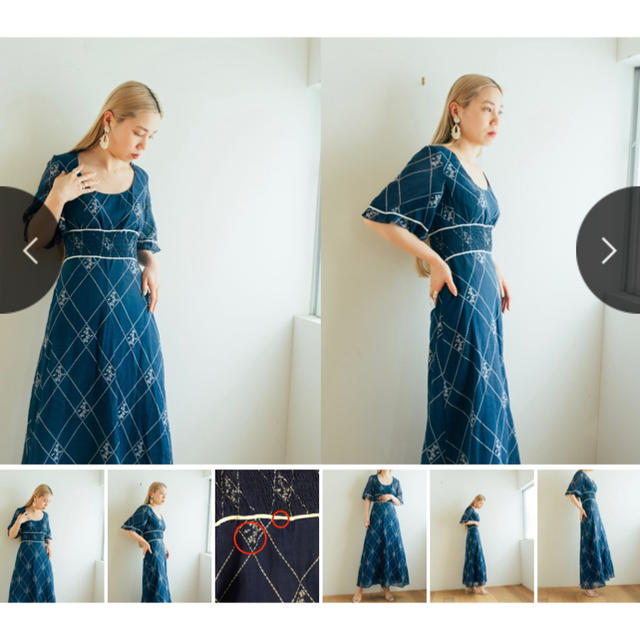 Lochie(ロキエ)のmarte vintage dress レディースのワンピース(ロングワンピース/マキシワンピース)の商品写真