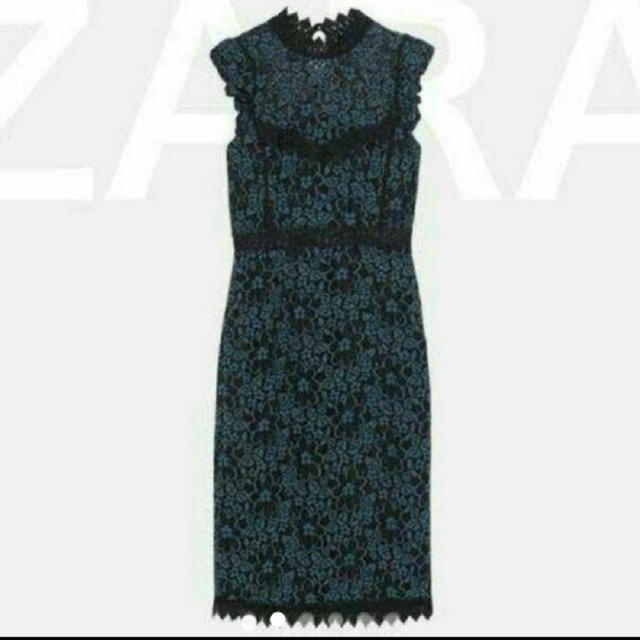 ZARA(ザラ)のZARAのレースワンピースSサイズ レディースのワンピース(ロングワンピース/マキシワンピース)の商品写真