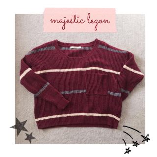 マジェスティックレゴン(MAJESTIC LEGON)のマジェスティックレゴン♡ボーダーニット(ニット/セーター)