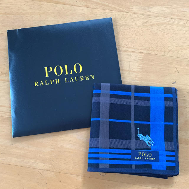 POLO RALPH LAUREN(ポロラルフローレン)のtakara様専用【新品未使用】ポロラルフローレン　ハンカチ メンズのファッション小物(ハンカチ/ポケットチーフ)の商品写真