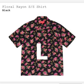 シュプリーム(Supreme)のsupreme floral rayon shirt 黒 L(シャツ)