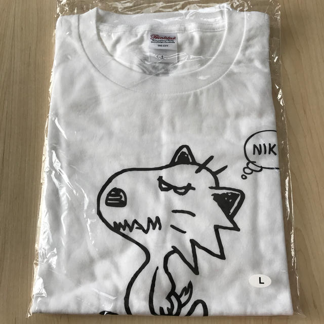 MAN WITH A MISSION(マンウィズアミッション)のマンウィズ/man with a mission/お散歩Tシャツ　新品未使用L メンズのトップス(Tシャツ/カットソー(半袖/袖なし))の商品写真