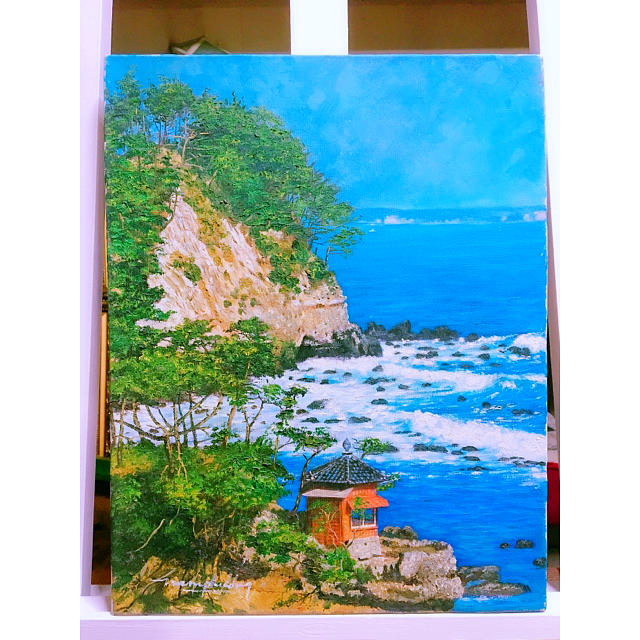 海 風景画 油絵 絵画 インテリア の通販 by runa shop｜ラクマ