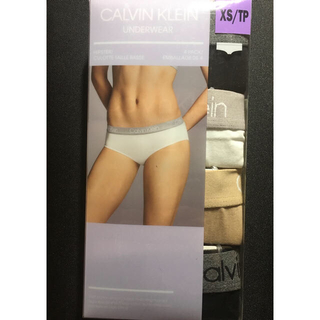 カルバンクライン(Calvin Klein)の新品 カルバンクライン レディース ローライズ ショーツ 4枚セット XSサイズ(ショーツ)