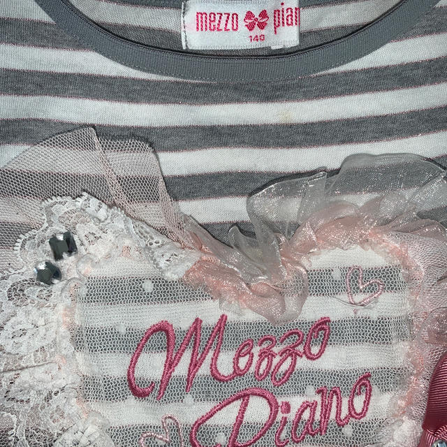 mezzo piano(メゾピアノ)のメゾピアノTシャツ（140cm） キッズ/ベビー/マタニティのキッズ服女の子用(90cm~)(Tシャツ/カットソー)の商品写真