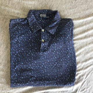 ポロラルフローレン(POLO RALPH LAUREN)の<まさまさ様専用> ラルフローレン 花柄 ポロシャツ ブルー Ｌサイズ(ポロシャツ)