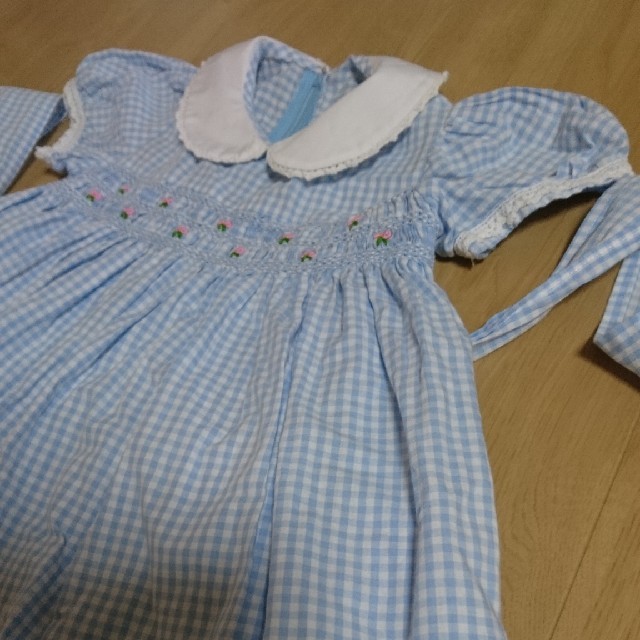 にこさま専用スモッキングワンピース キッズ/ベビー/マタニティのキッズ服女の子用(90cm~)(ワンピース)の商品写真