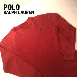 ポロラルフローレン(POLO RALPH LAUREN)のポロラルフローレン 刺繍 ロンT レッド(Tシャツ/カットソー(七分/長袖))