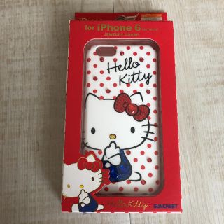 ハローキティ(ハローキティ)のハローキティお座りドット　iPhone6ケース(iPhoneケース)