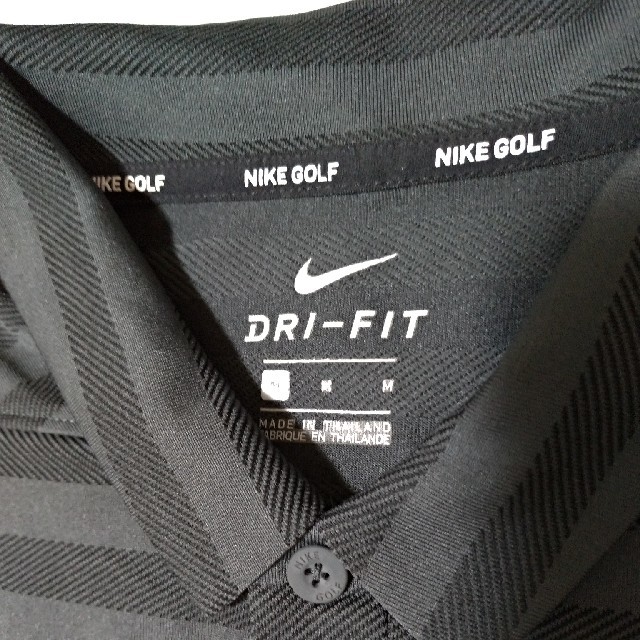 NIKE(ナイキ)の[rさん専用]NIKE　ナイキ　ゴルフ　ポロシャツ　黒　ブラック　M スポーツ/アウトドアのゴルフ(ウエア)の商品写真