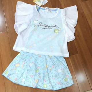 サンエックス(サンエックス)の新品♡可愛い すみっコぐらし 水着 3点セット 130(水着)