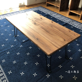 ブルックリンスタイル折りたたみローテーブル(家具)