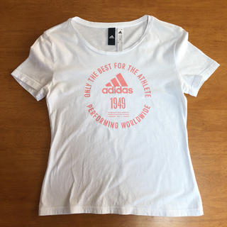 アディダス(adidas)のadidas Tシャツ　レディース　L  M  S  150 女の子　白Tシャツ(Tシャツ(半袖/袖なし))
