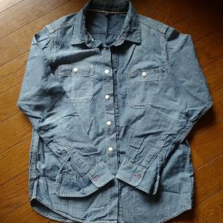 ユニクロ(UNIQLO)のデニムシャツ150(ブラウス)