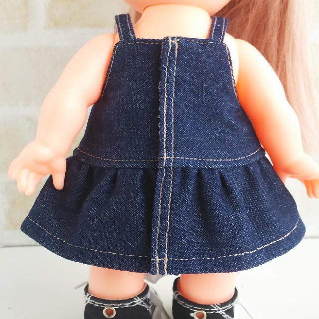 NO.62 黒 吊りスカート 単品 メルちゃん 服-