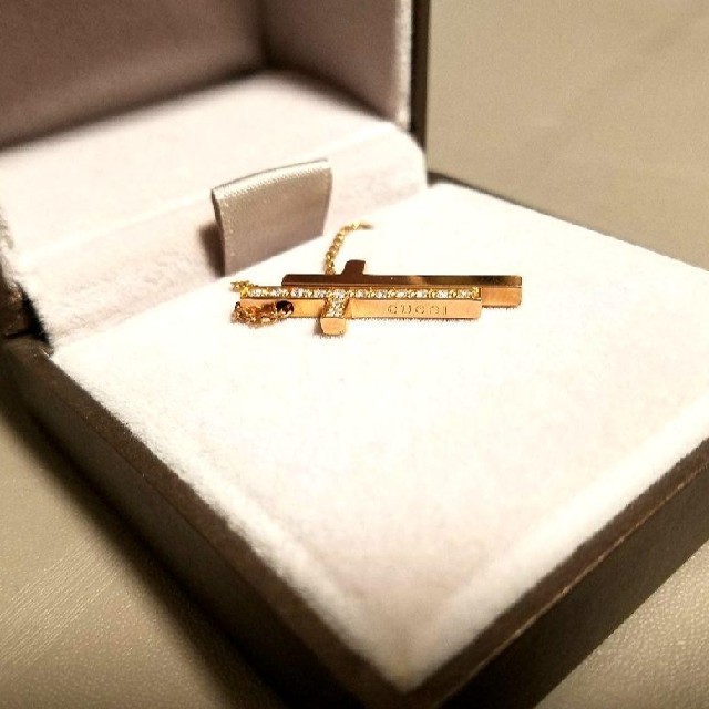 リアル Gucci セパレートクロスネックレス GUCCI 18金ピンクゴールド