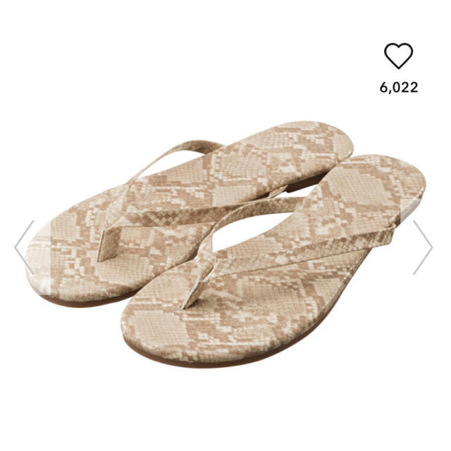 GU(ジーユー)の【新品】GU ジーユー　トングサンダル　8181 Mサイズ レディースの靴/シューズ(サンダル)の商品写真