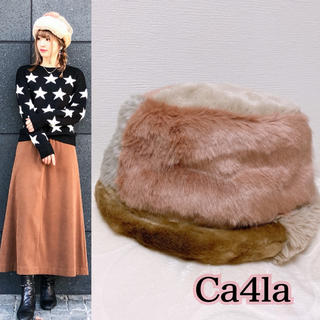 カシラ(CA4LA)の新品未使用 CA4LA ロシアン帽 TSUNAGI フェイクファー 帽子(その他)