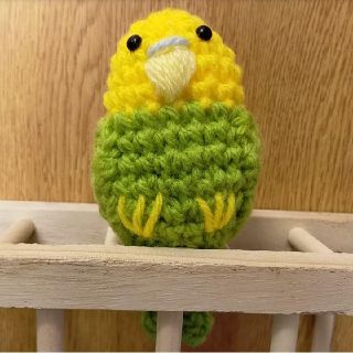 セキセイインコ インコ 編みぐるみ インコグッズ(あみぐるみ)