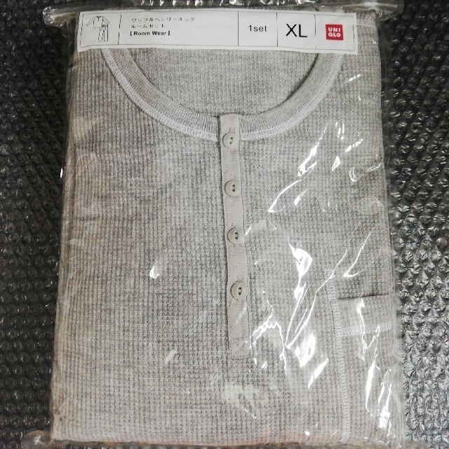 UNIQLO(ユニクロ)のユニクロ xl ワッフル ヘンリーネック ルームセット メンズのメンズ その他(その他)の商品写真