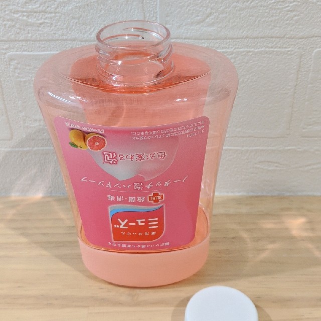 ミューズノータッチ用 補充出来る キャップ付き ハンドメイド空ボトル ピンク ハンドメイドの生活雑貨(その他)の商品写真