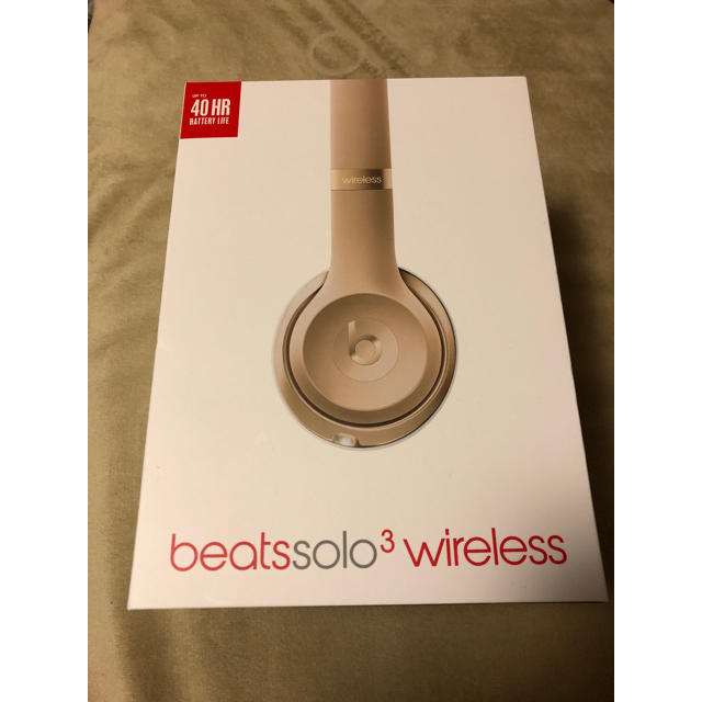 Beats by Dr Dre(ビーツバイドクタードレ)のBeats by Dr Dre SOLO3 WIRELESS ゴールド スマホ/家電/カメラのオーディオ機器(ヘッドフォン/イヤフォン)の商品写真