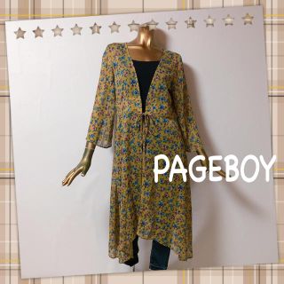 ページボーイ(PAGEBOY)のPAGEBOY ♥ 花柄 フラワー ロング カーディガン(カーディガン)