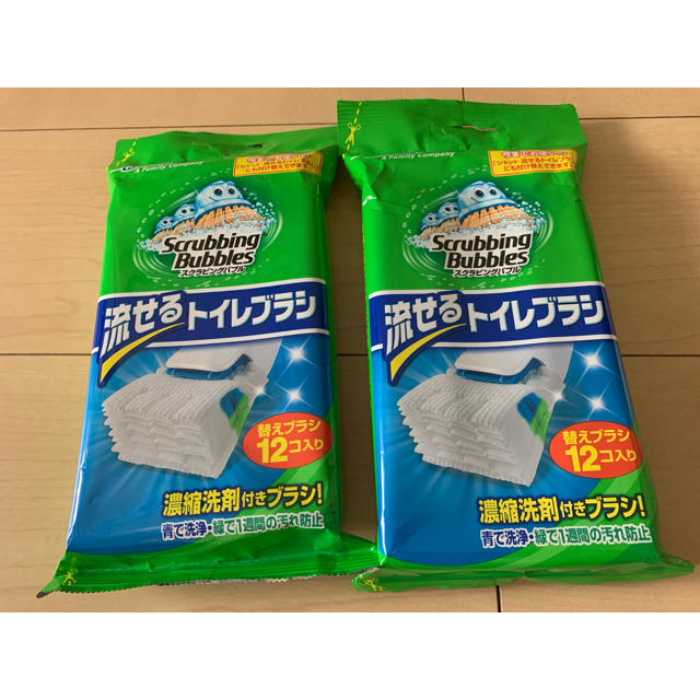 Johnson's(ジョンソン)の流せるトイレブラシ　12個入り×2セット インテリア/住まい/日用品の日用品/生活雑貨/旅行(日用品/生活雑貨)の商品写真