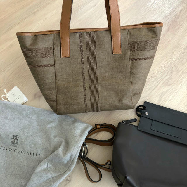 【美品】BRUNELLO CUCINELLI ブルネロクチネリ トートバッグ