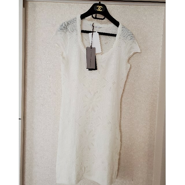 ERMANNO SCERVINO エルマンノシェルヴィーノ ワンピ 新品タグ付 - ひざ